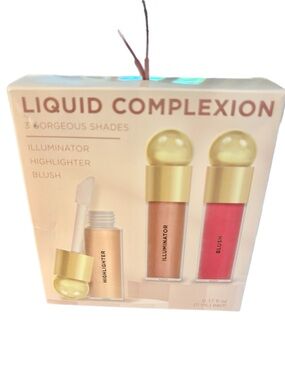 Liquid Complex Trio Set • Liquid Complexion • Illuminator Blush Highlighter NEW